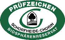 Prüfzeichen Biosphärenreservat Schorfheide